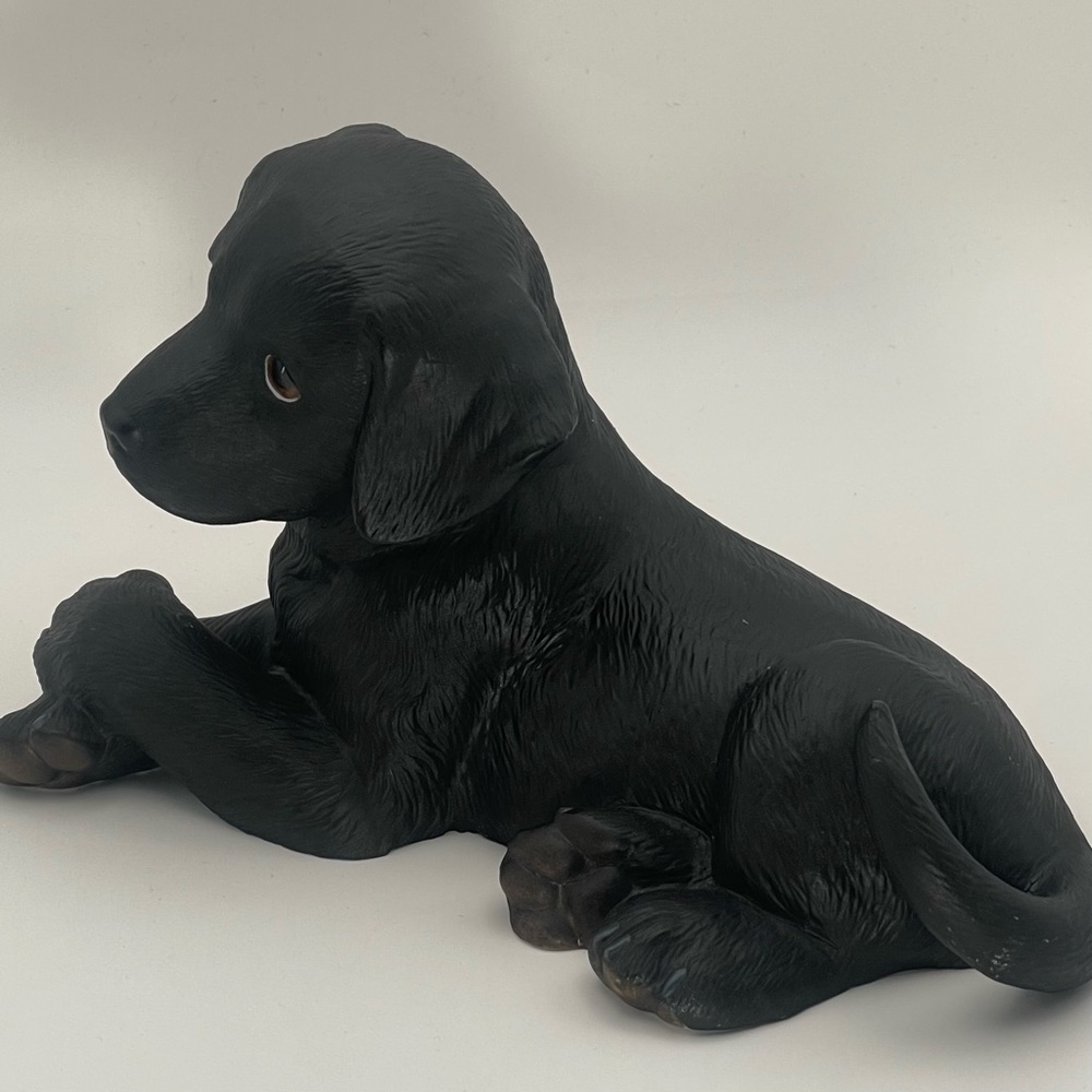 Lenox Labrador Retriever Puppy Black DogFigurine | Fine Porcelain Collectible